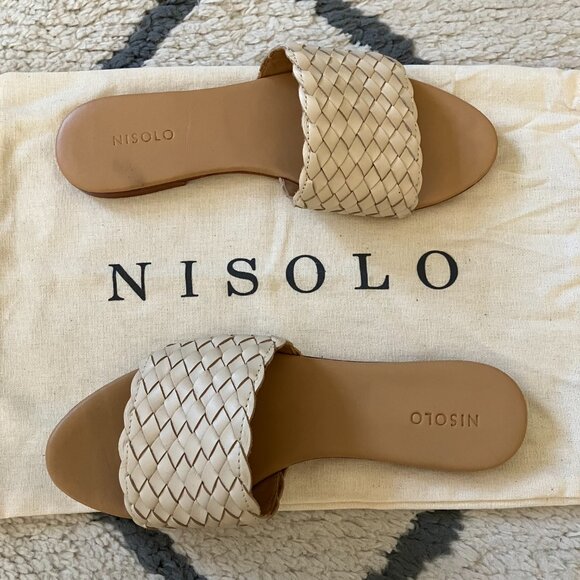 NISOLO Isla woven sandal in ivory -- US 6 - Picture 4 of 5